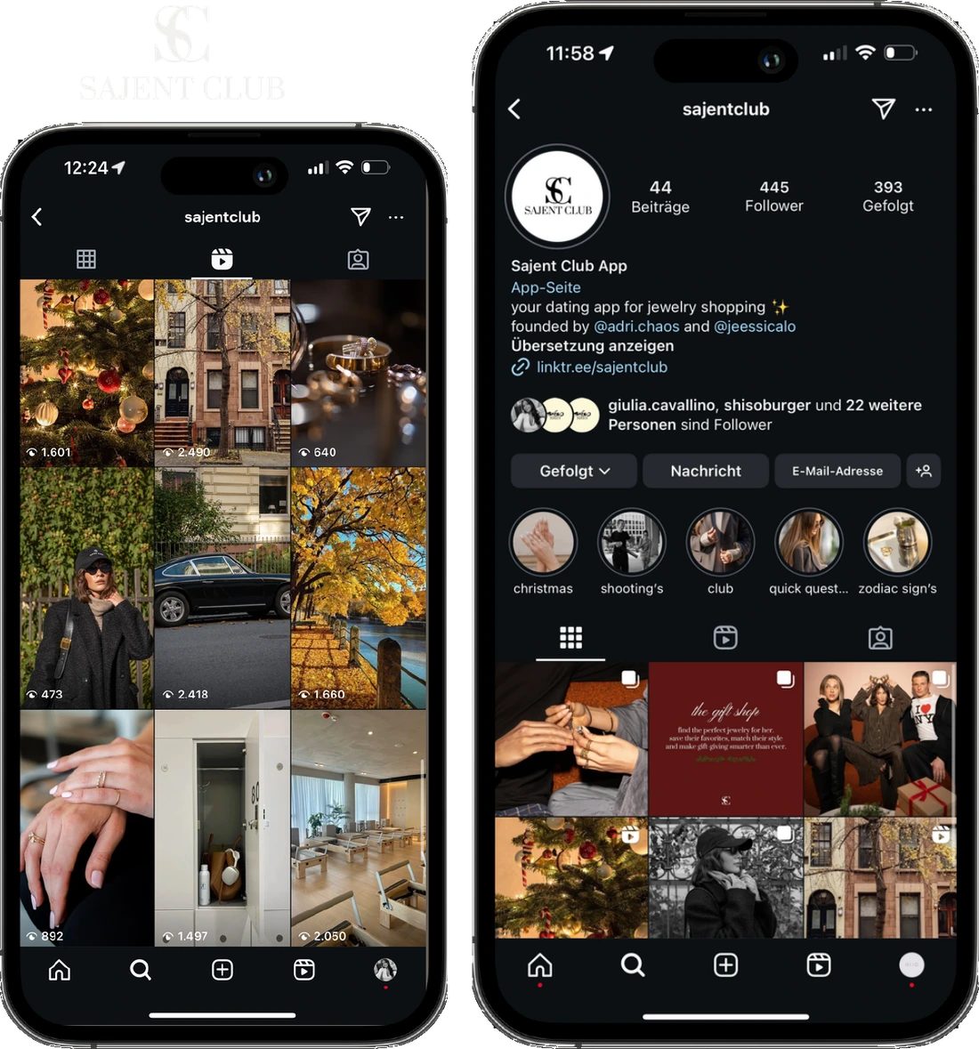 Sajent Club, Case Study Mockup